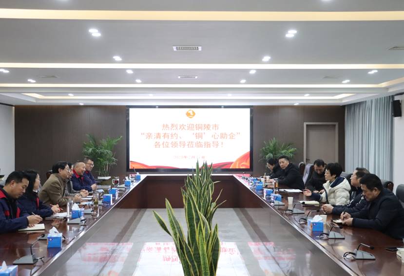 楊文萍到公司開展“親清有約、‘銅’心助企”走訪調(diào)研